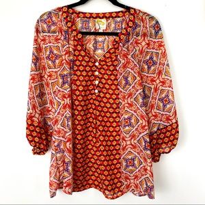 Fig and Flower Blouse Size M